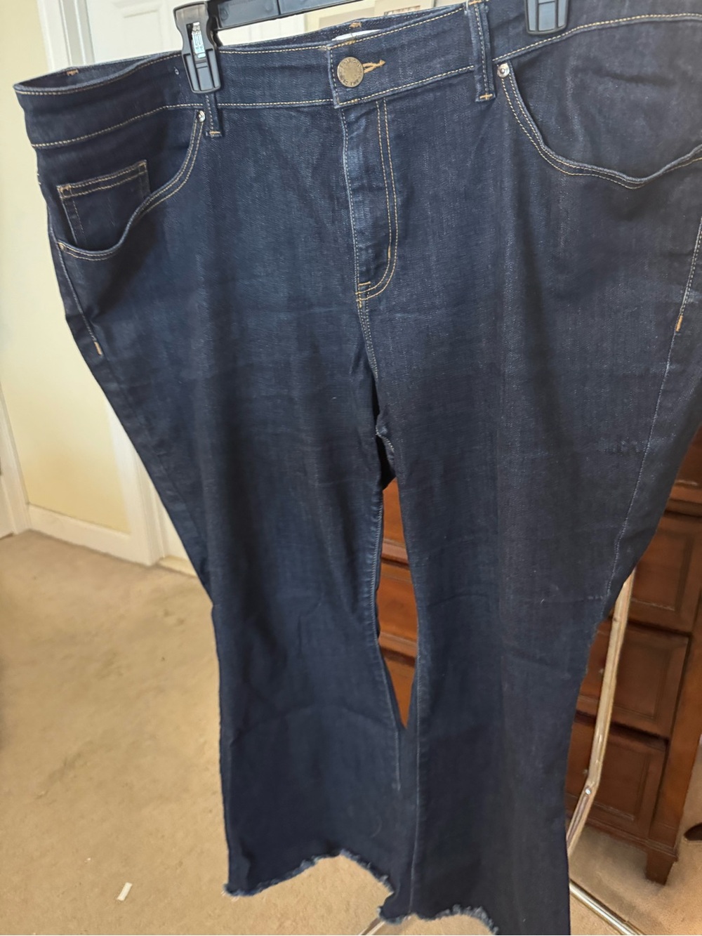 Women’s Plus Dark Blue Denim Jeans - Classic Fit